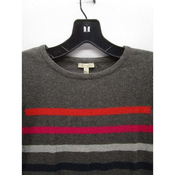 Project J Sweater XS Pullover Striped Crewneck Breathable Cotton NEW - Picture 2 of 11